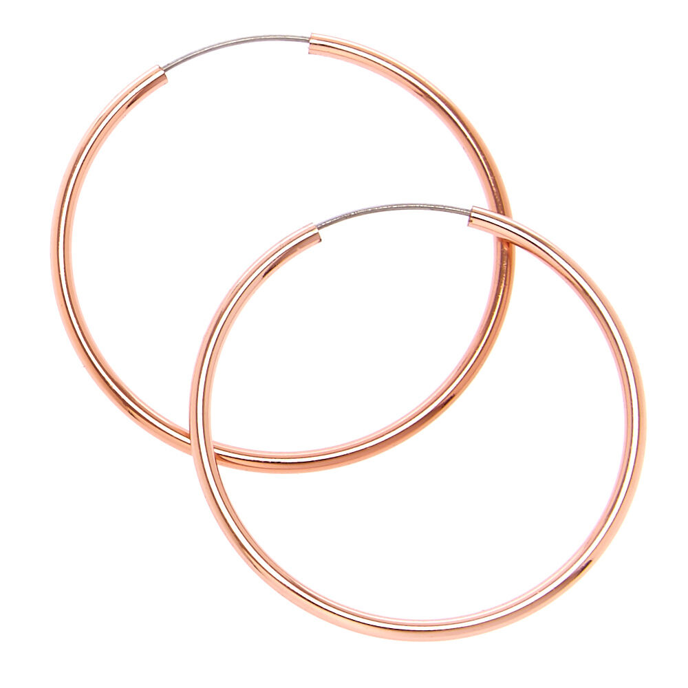 Claire's rose gold earrings sales