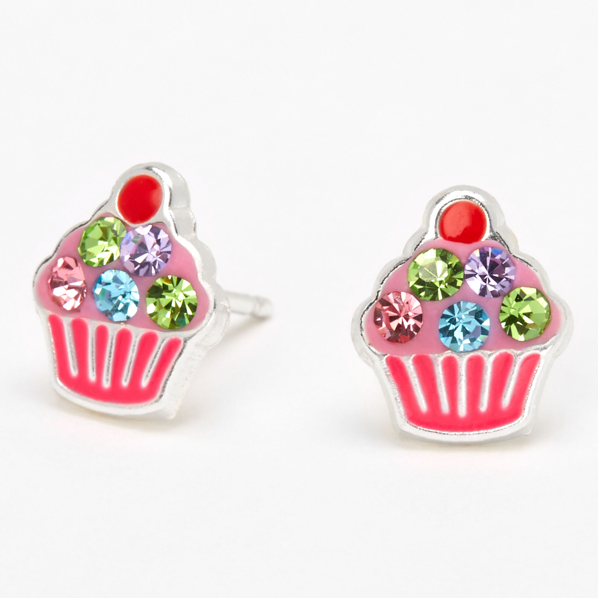 Sterling silver cupcake earrings new arrivals