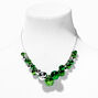 St. Patrick&#39;s Day Silver &amp; Green Bells Necklace,