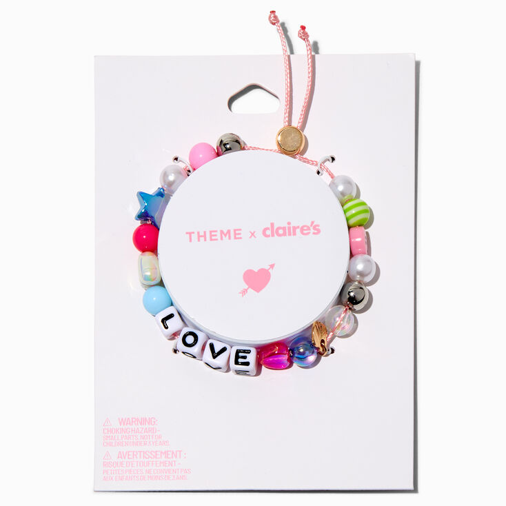 T H E M E x Claire&#39;s &#39;&#39;Love&#39;&#39; Adjustable Bracelet,