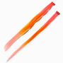 Orange Ombr&eacute; Faux Hair Clip In Extensions - 2 Pack,