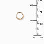 Gold-tone Stainless Steel Green Cubic Zirconia 18G Cartilage Clicker Earring,