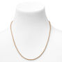 Gold ThinTwisted Rope Chain 20&quot; Necklace,