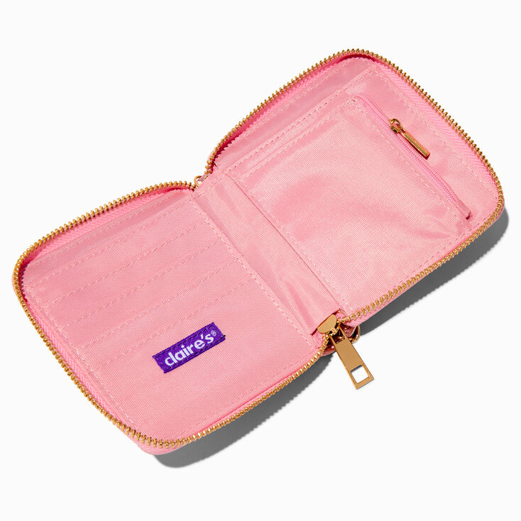 Snacks Holographic Pink Zip Around Wallet,
