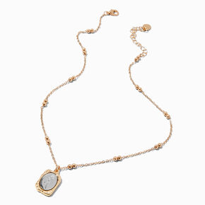 Rose Signet Pendant Necklace,