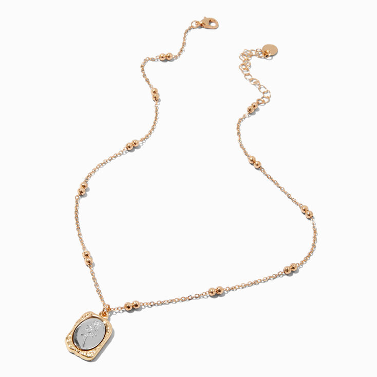 Rose Signet Pendant Necklace,