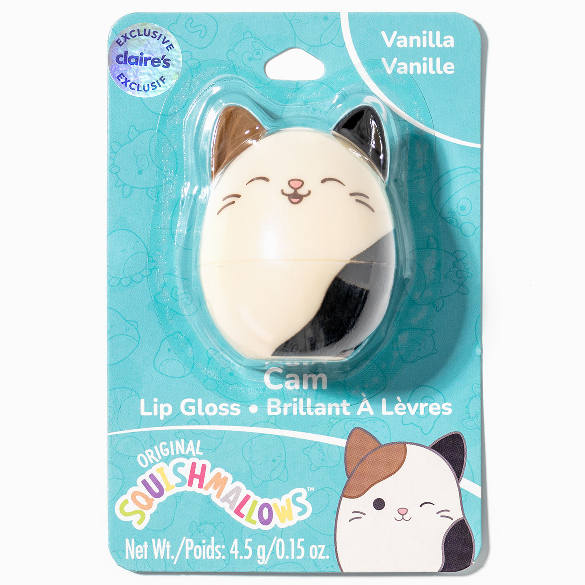 View Claires Squishmallows Cat Vanilla 3D Lip Gloss information