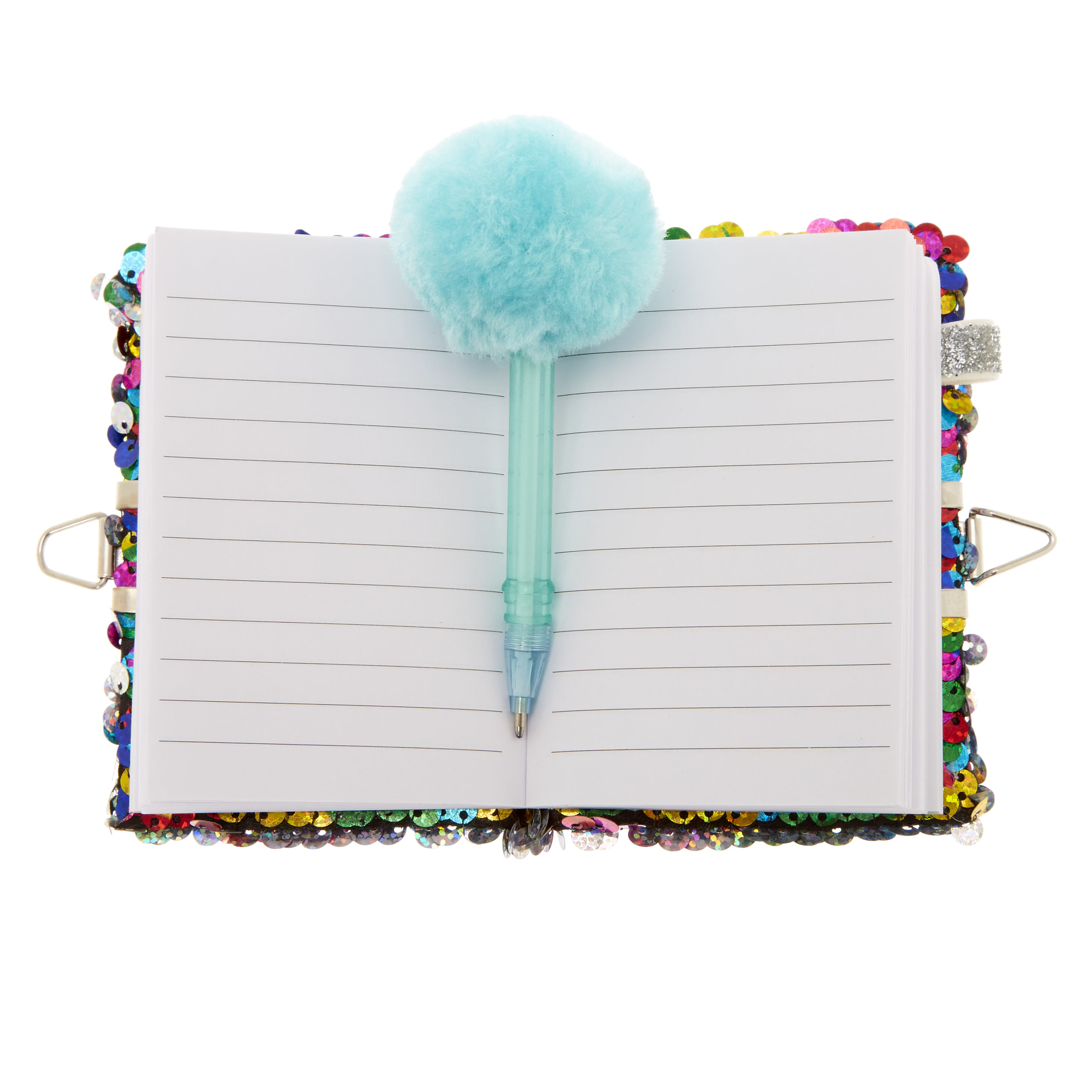 Claire's Club Rainbow Reversible Sequin Notebook,