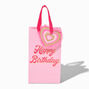 Happy Birthday Pink Heart Gift Bag - Small,