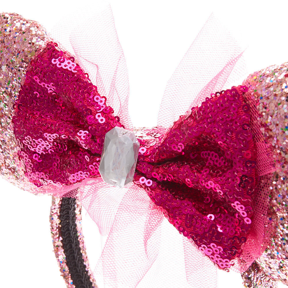 Disney® Minnie Mouse Ears Sequinned Headband- Pink,