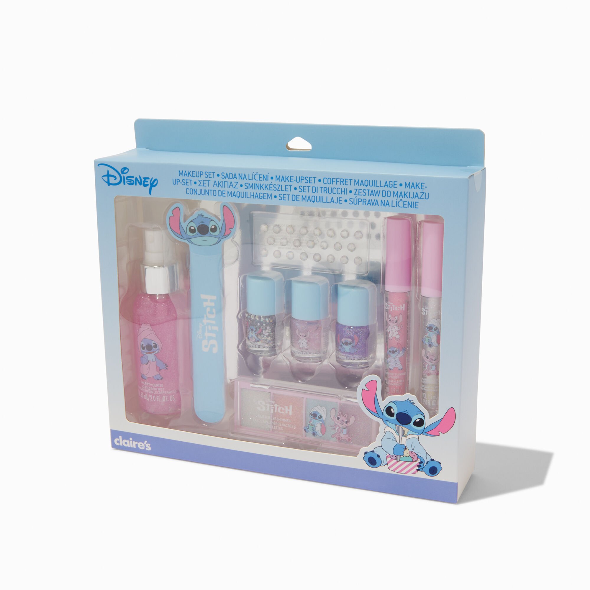 Disney Stitch Claire's Exclusive Slumber Party Makeup Set - 9 Pack,