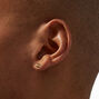 Gold-tone Tab Stud Earrings,