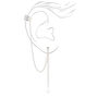 Silver Snake Linear Ear Cuff Drop &amp; Stud Earrings - 3 Pack,