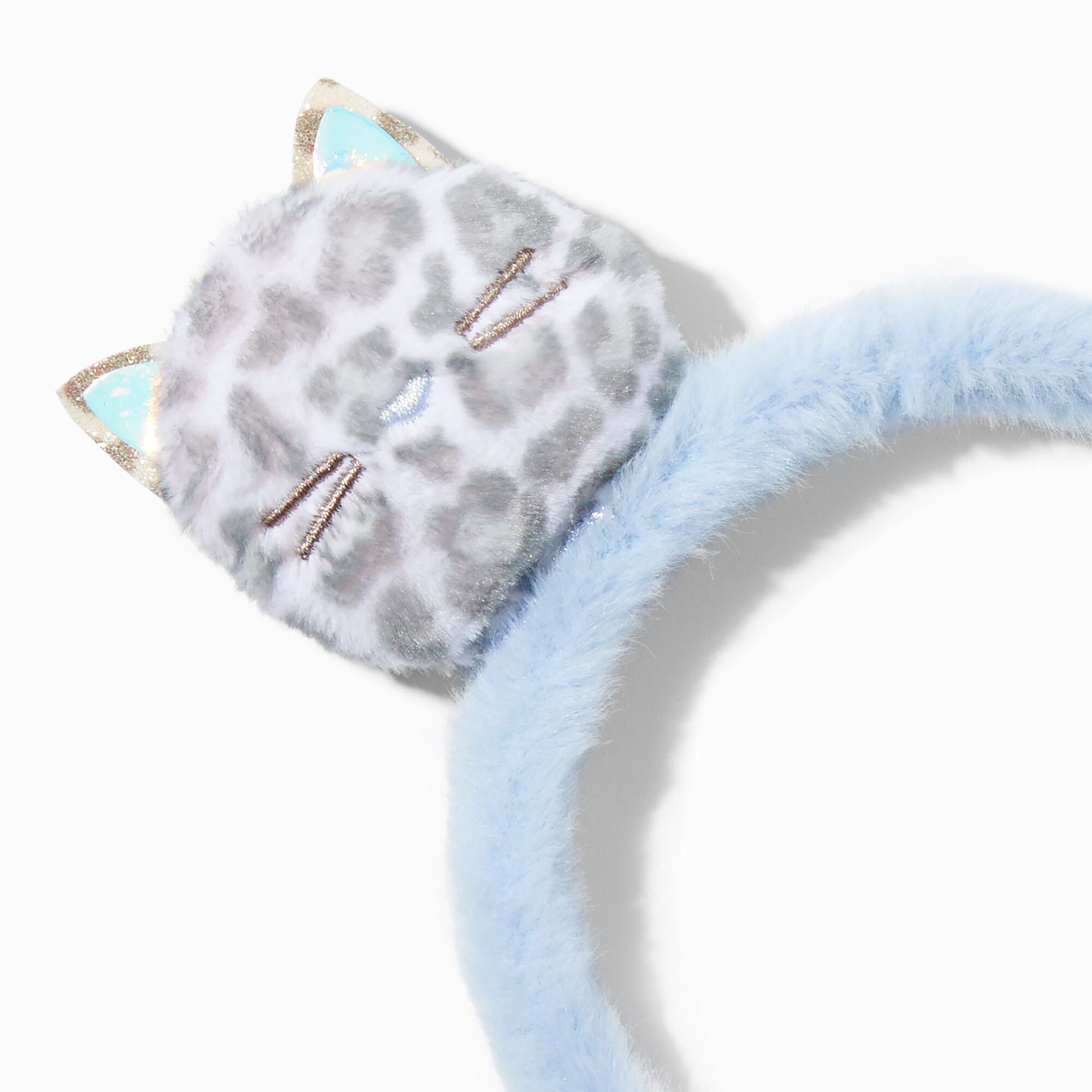 Claire's Club Snow Leopard Plush Headband,