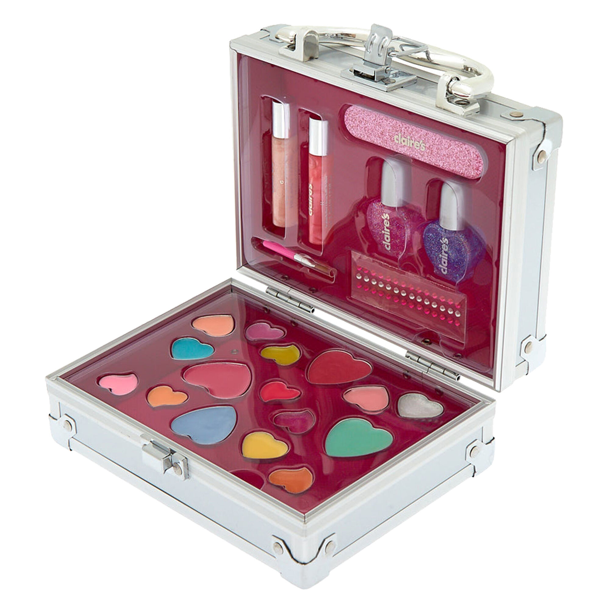  Palette  de maquillage  dans une valise bling bling couleurs 