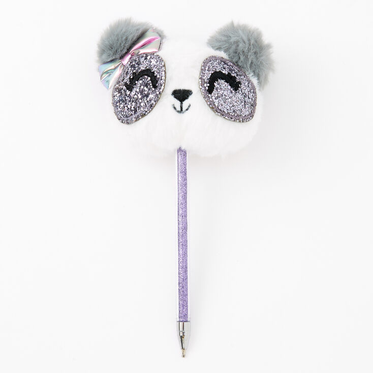 Claire's Stylo en peluche Paige la panda