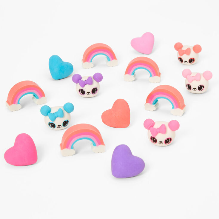 Rainbow Panda Erasers - 15 Pack,