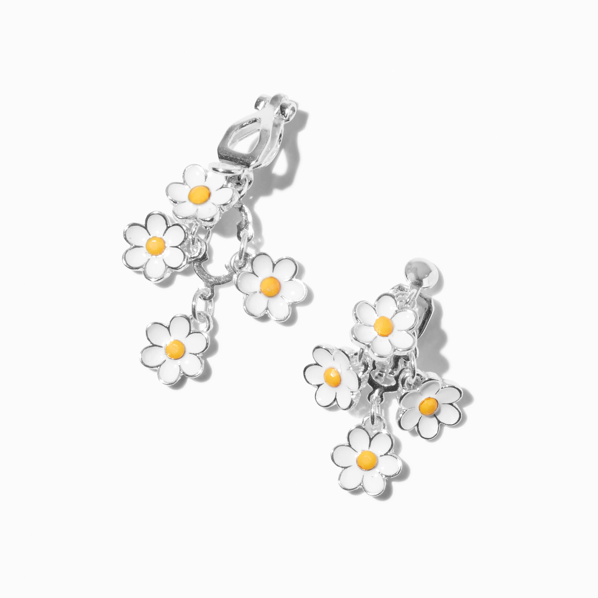 Black Cubic Zirconia Square Magnetic Stud Earrings - 5MM,