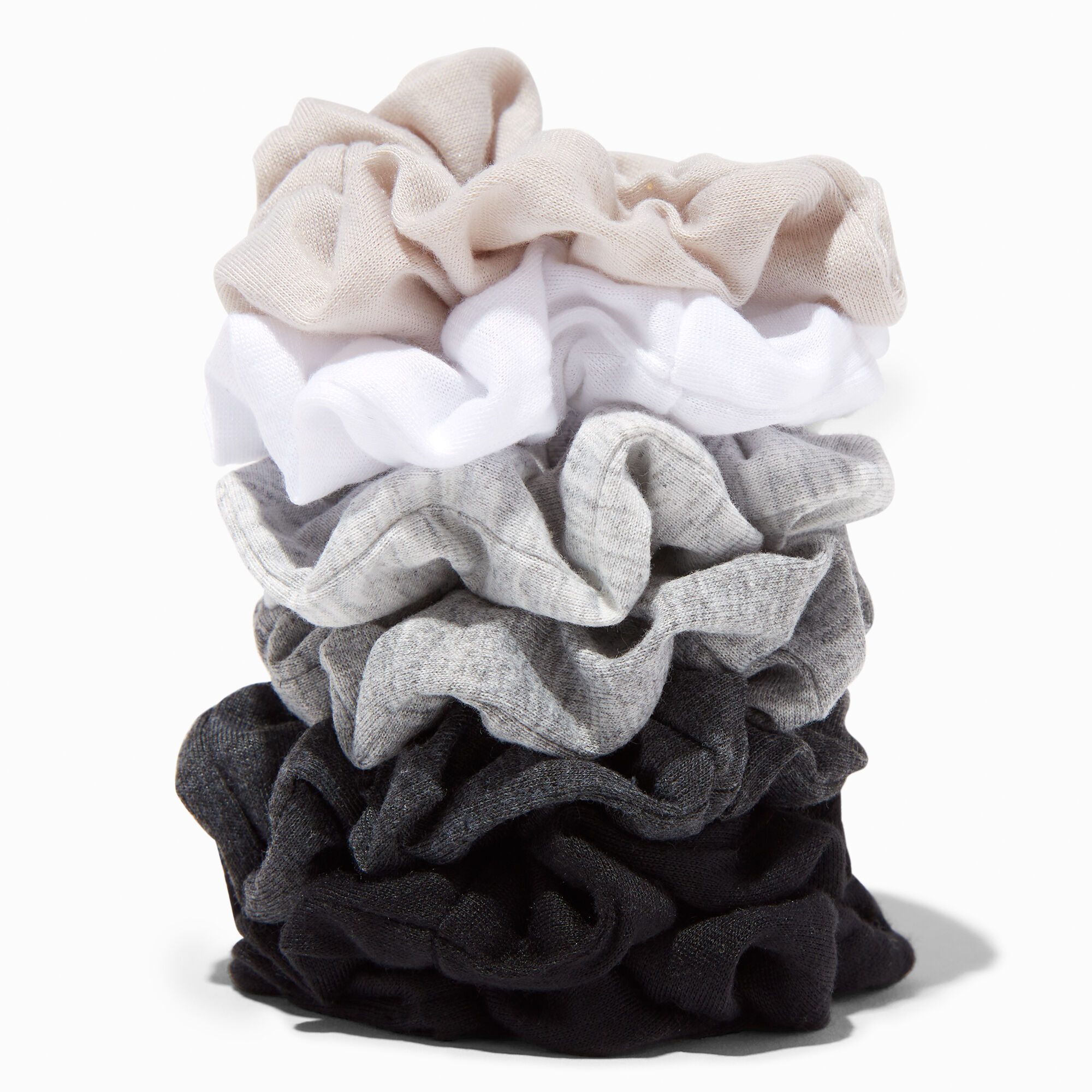 View Claires Small Neutral Hair Scrunchies 7 Pack information
