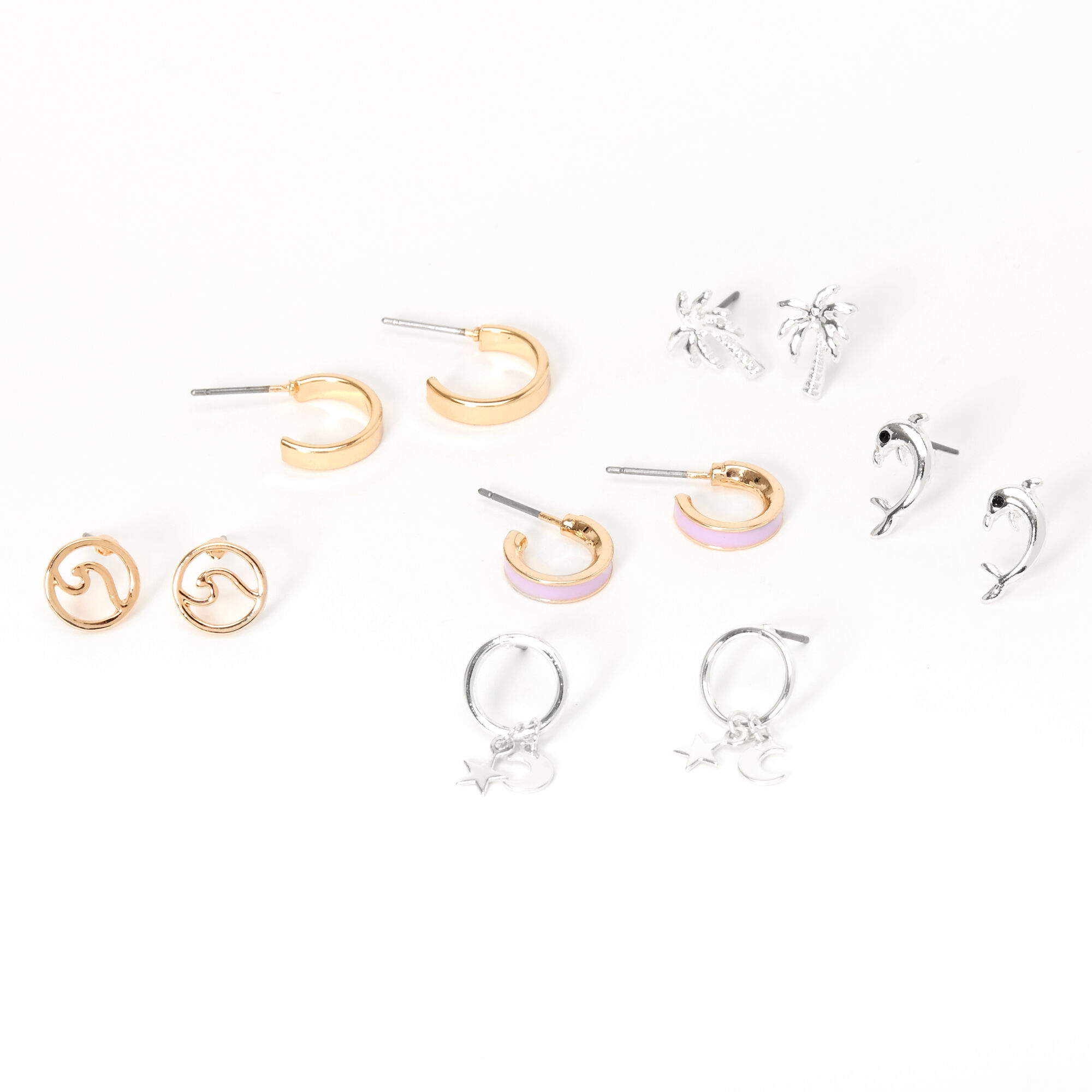 Sky Brown™ Mixed Metal  Earrings - 6 Pack,
