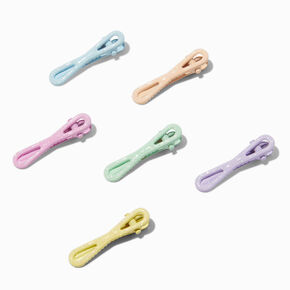 Claire&#39;s Club Pastel Loop Hair Clips - 6 Pack,
