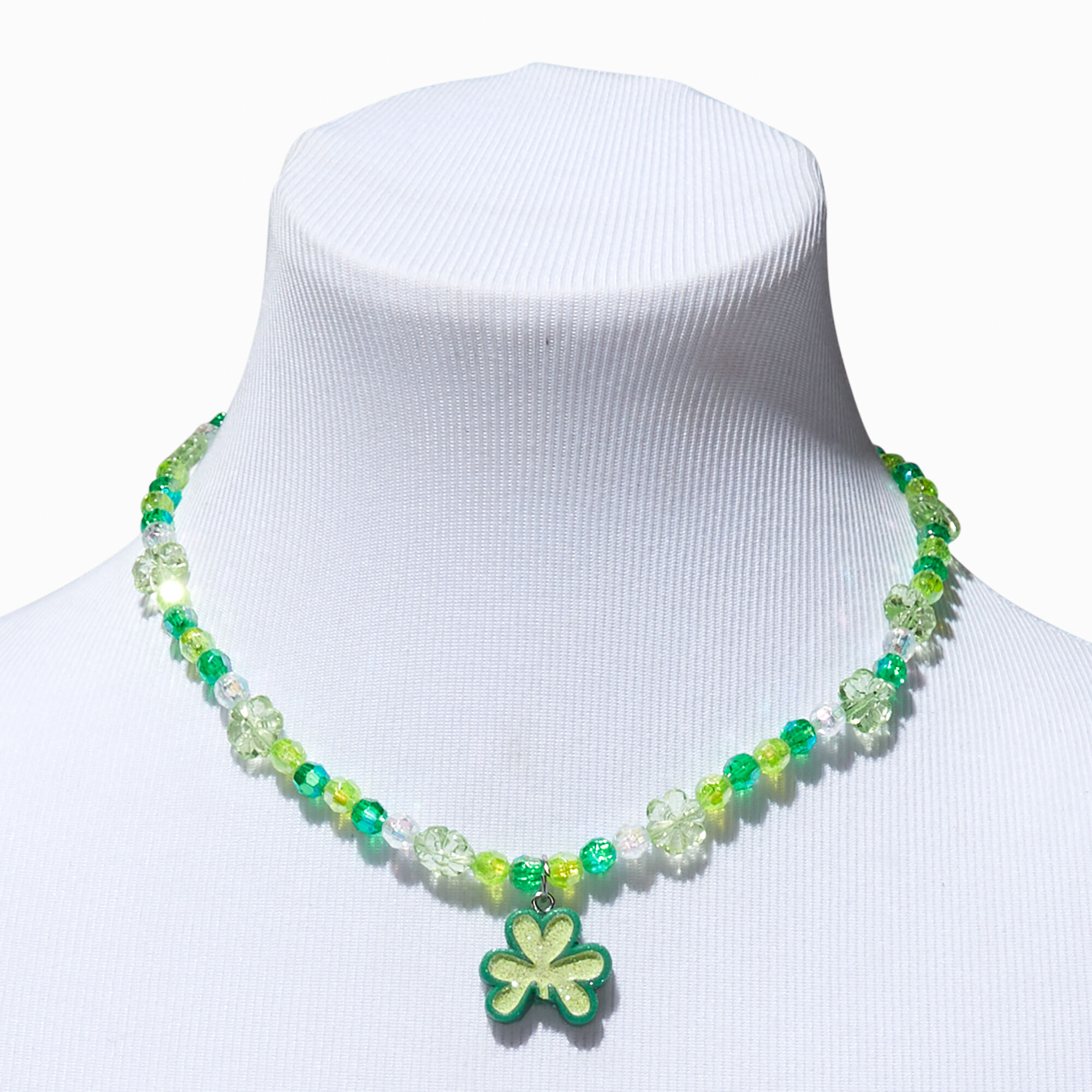 St. Patrick's Day Beaded Stretch Necklace & Bracelet Set - 2 Pack,