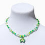St. Patrick&#39;s Day Beaded Stretch Necklace &amp; Bracelet Set - 2 Pack,