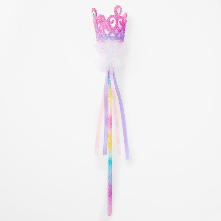 Claire&#39;s Club Glittery Princess Tiara Wand,