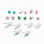 Christmas Nutcracker Ballet Mixed Earring Set - 9 Pack,