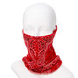 Paisley Bandana Headwrap/Gaiter - Red,