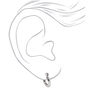 Silver-tone 10mm Tube Hoop Earrings,