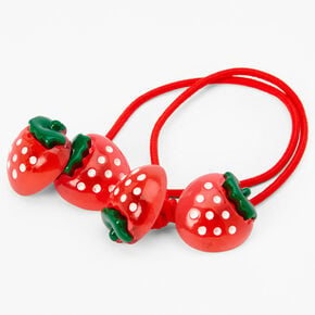 Strawberry Charm Hair Ties - 2 Pack,