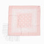 Pink Bandana Chain Fringe Head Scarf,