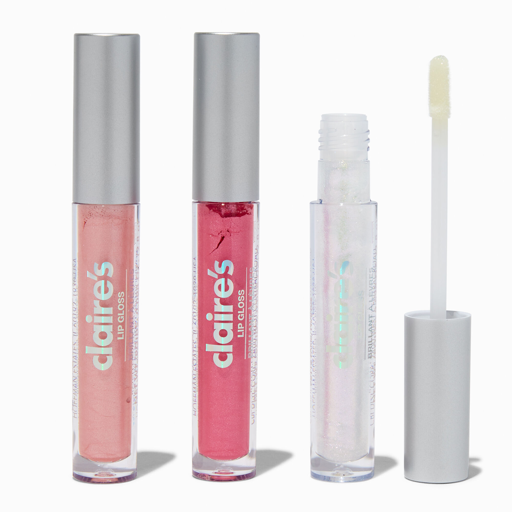 Pink Mini Lip Gloss Set - 3 Pack ,