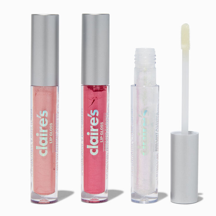 Pink Mini Lip Gloss Set - 3 Pack ,