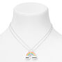 Best Friends Broken Rainbow Pendant Necklaces - 2 Pack,