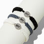 Best Friends Disc Woven Adjustable Cord Bracelets - 3 Pack,