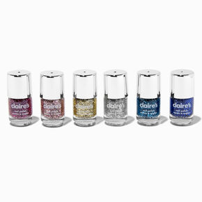 Glitter Mini Vegan Nail Polish Set - 6 Pack,