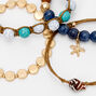 Bracelets perl&eacute;s &eacute;toile de mer et coquillage - Lot de 4,