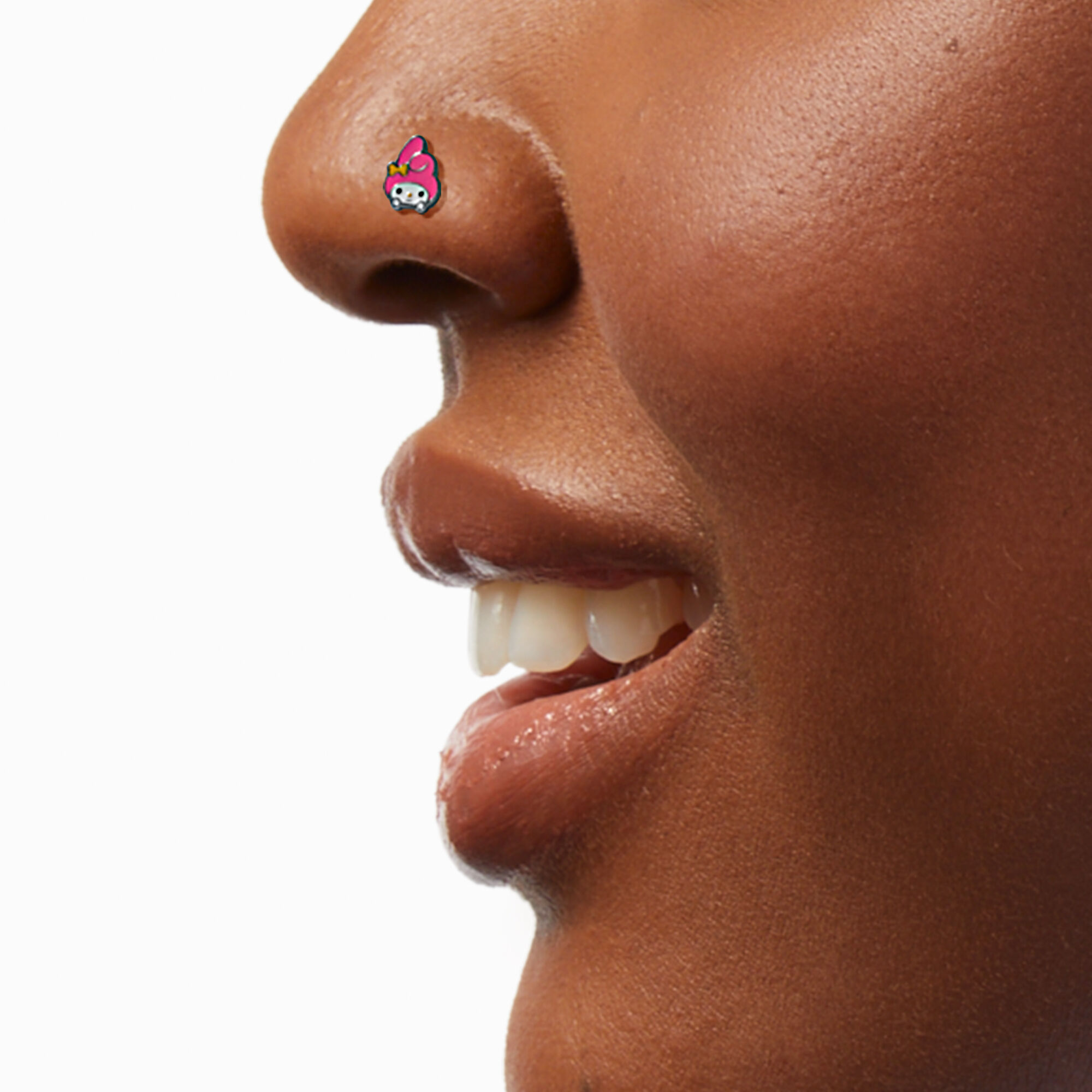 My Melody Stainless Steel Enamel 20G Nose Stud