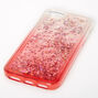 Red Glitter Star Liquid Fill Phone Case - Fits iPhone&reg; 6/7/8/SE,