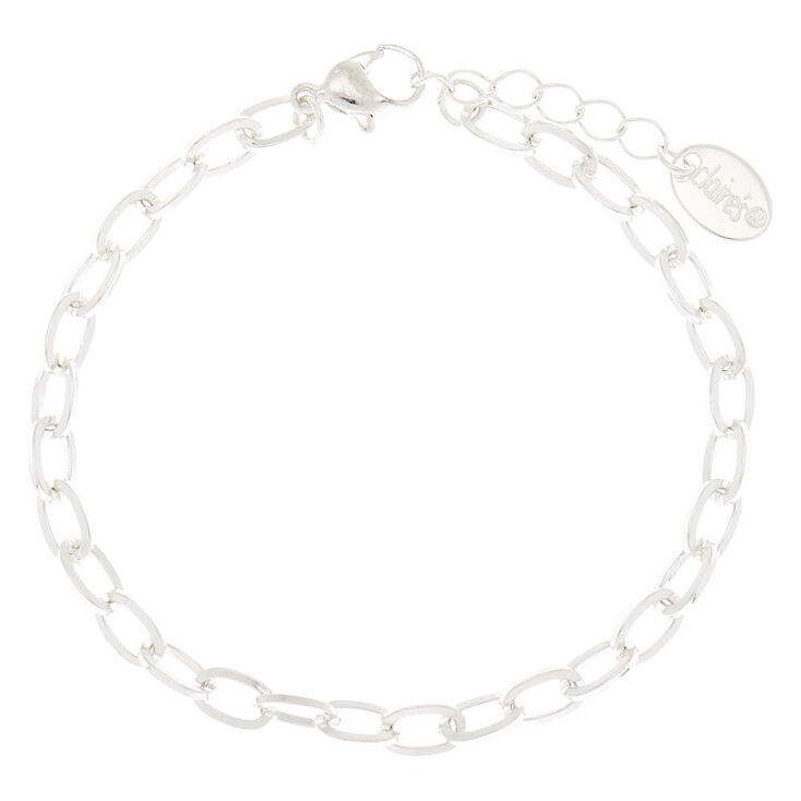 Silver Charm Chain Bracelet,