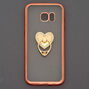 Heart Ring Holder Phone Case - Fits Samsung Galaxy S7 Edge,