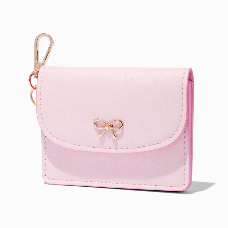 Gold Bow Pink Card Case,