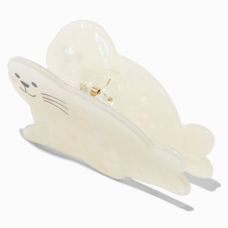 Iridescent Seal Hair Claw,