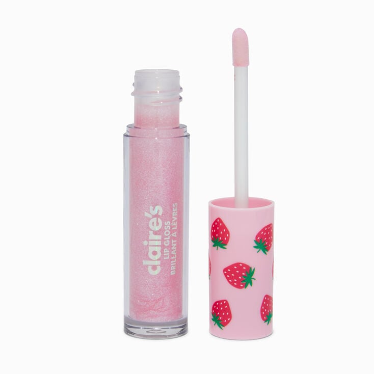 Strawberry Flavored Pink Lip Gloss Wand,