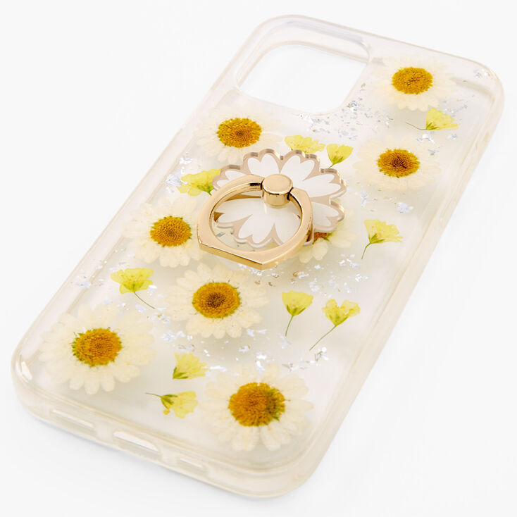Daisy Ring Holder Protective Phone Case - Fits iPhone 12/12 Pro,