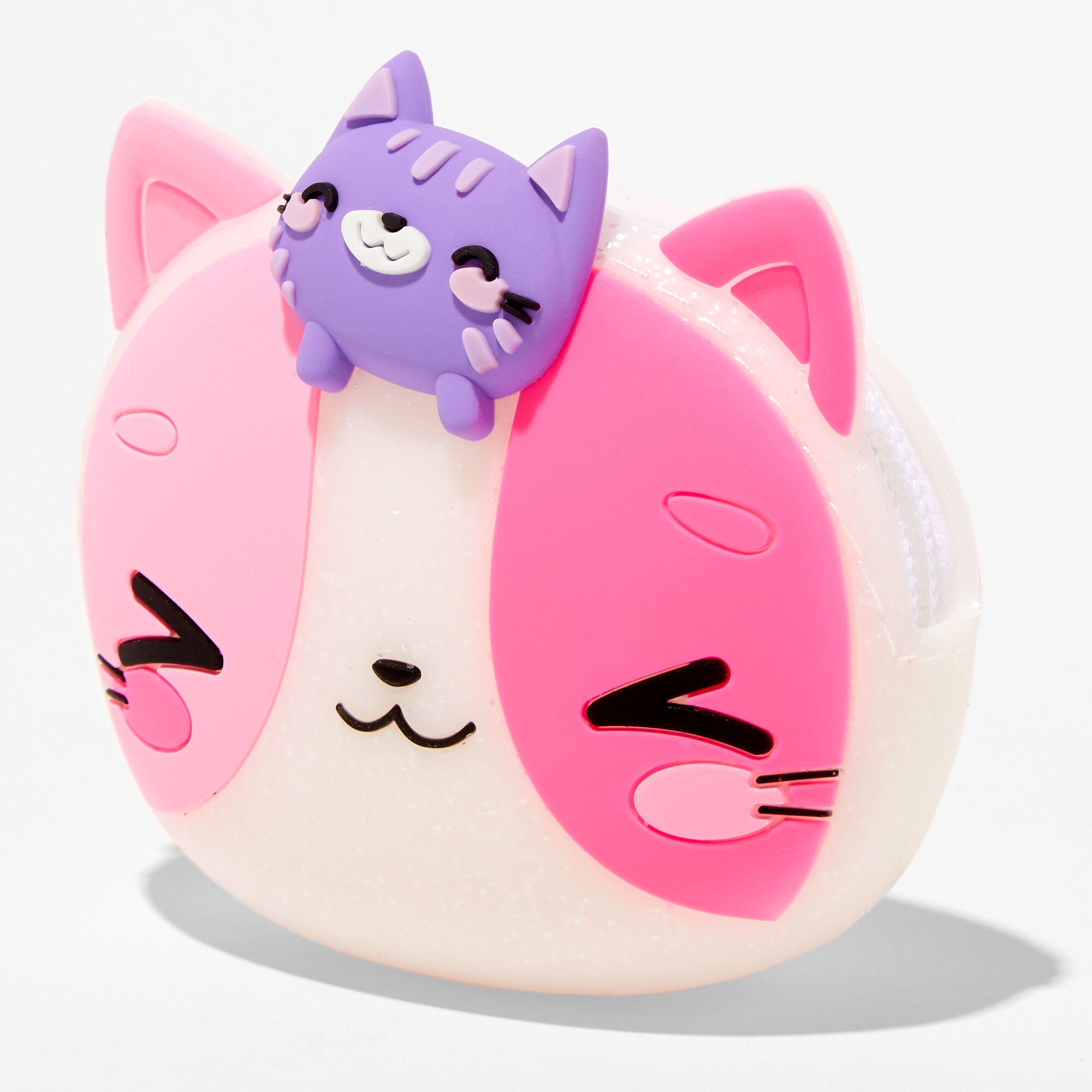 Claire's Porte-monnaie en silicone chatons empilés