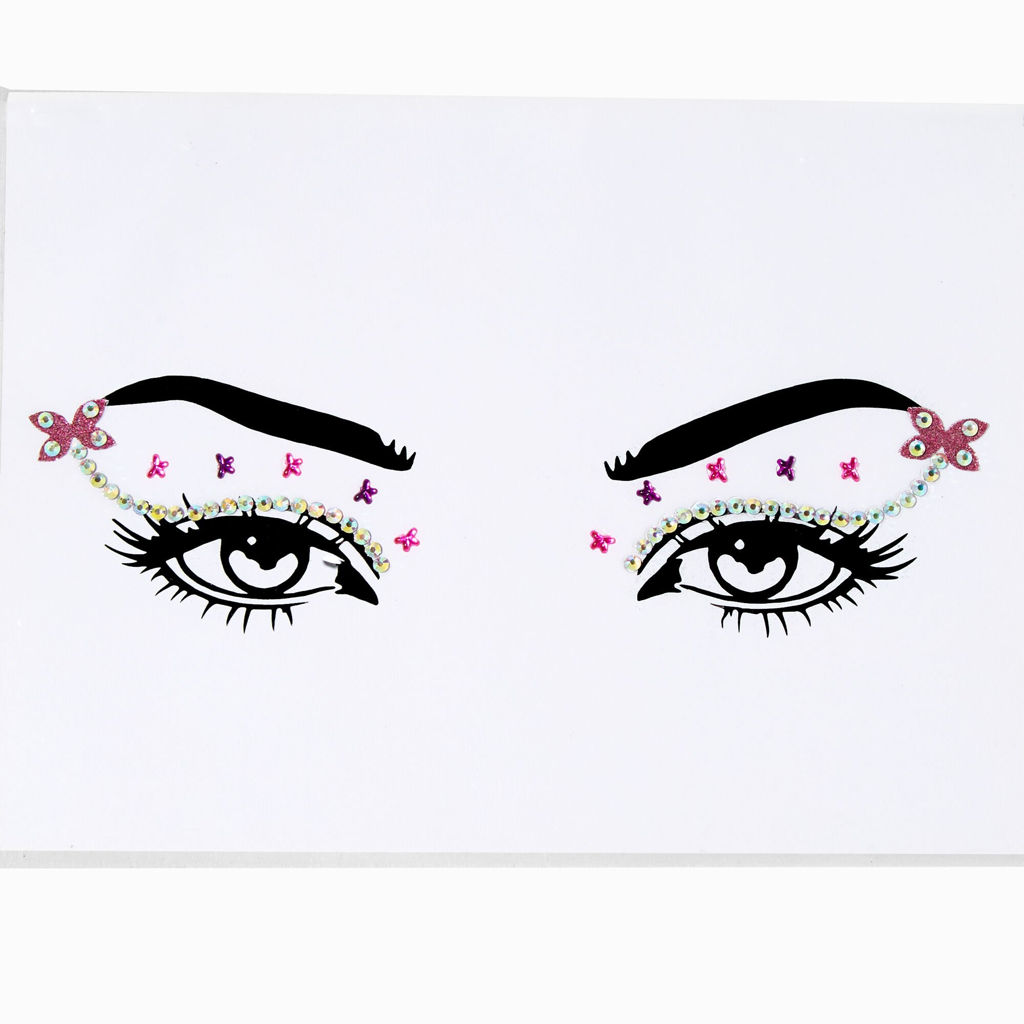 View Claires Butterfly Gem Liner Pink information