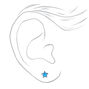 Claire&#39;s Exclusive Make A Wish Blue Glitter Stars with Stainless Steel Posts Ear Piercing Kit with Ear Care Solution,